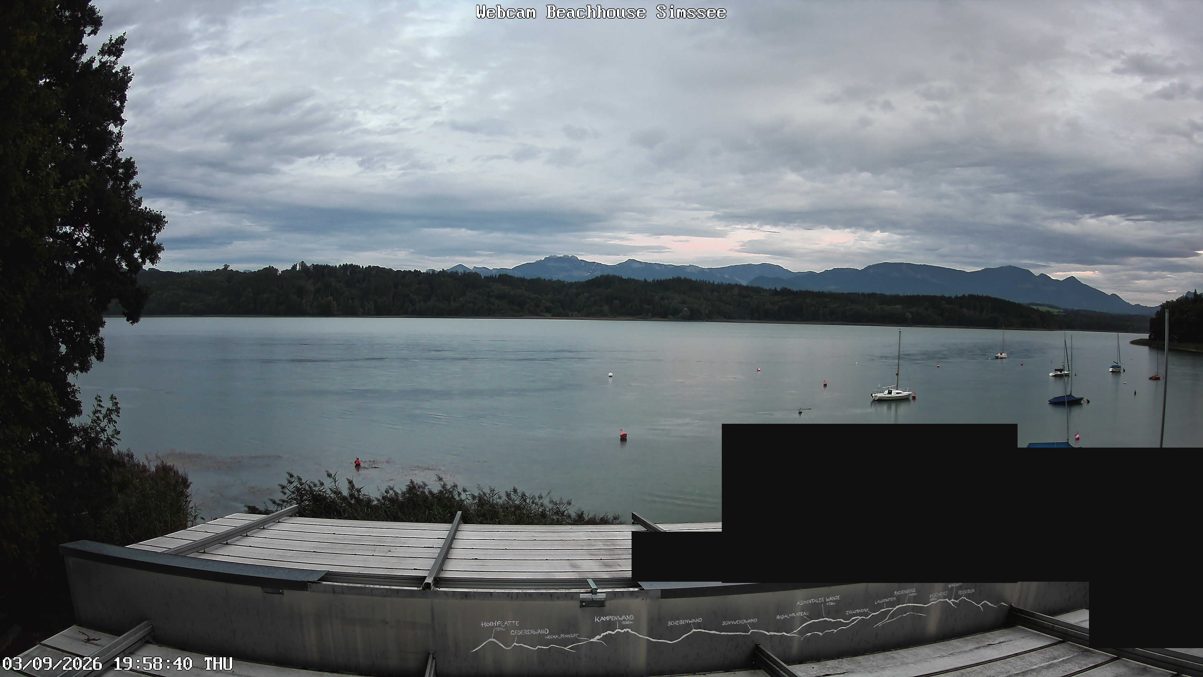 Simssee Webcam – Live-Bild Beachhouse Simssee Krottenmühl